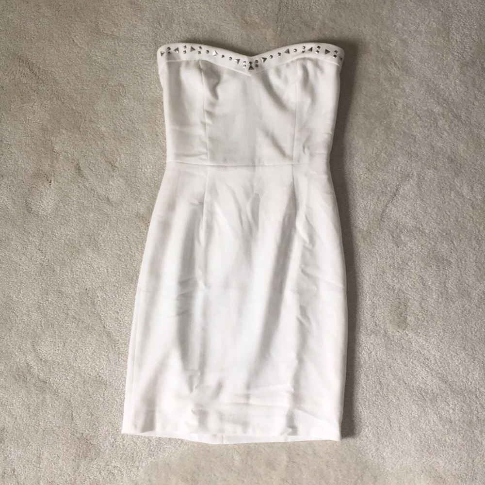 White Strapless Dress